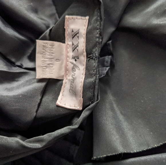 XXI Formal (Forever 21) mini dress w/ spag straps. Size: 8. Goth/Punk/Black - Picture 13 of 16